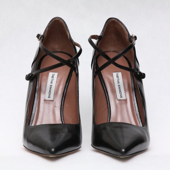 Tabitha Simmons Mari Black Kid - Picture 2 of 8